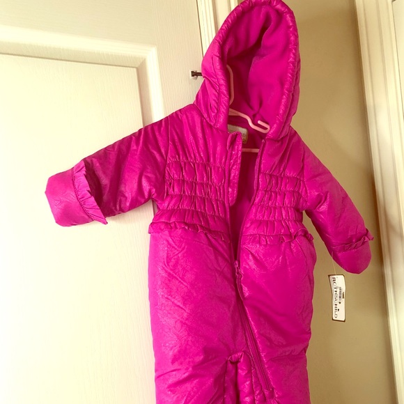 Rothschild Girls Zip Up Hooded Puffer Jacket Size 2T 3T 4T Cheetah Print Pink